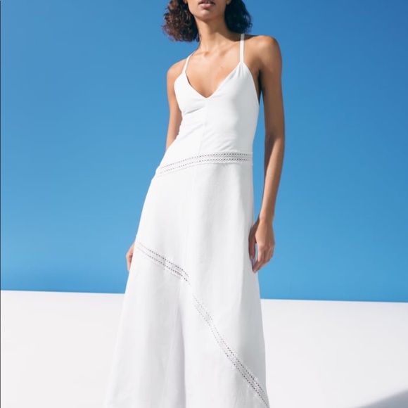 Zara Dresses New With Tags Zara Crochet Trim Balloon Dress Poshmark